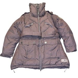 Adidas by Stella McCartney Grey Stone Purple Puffer Ski Snowboard Coat